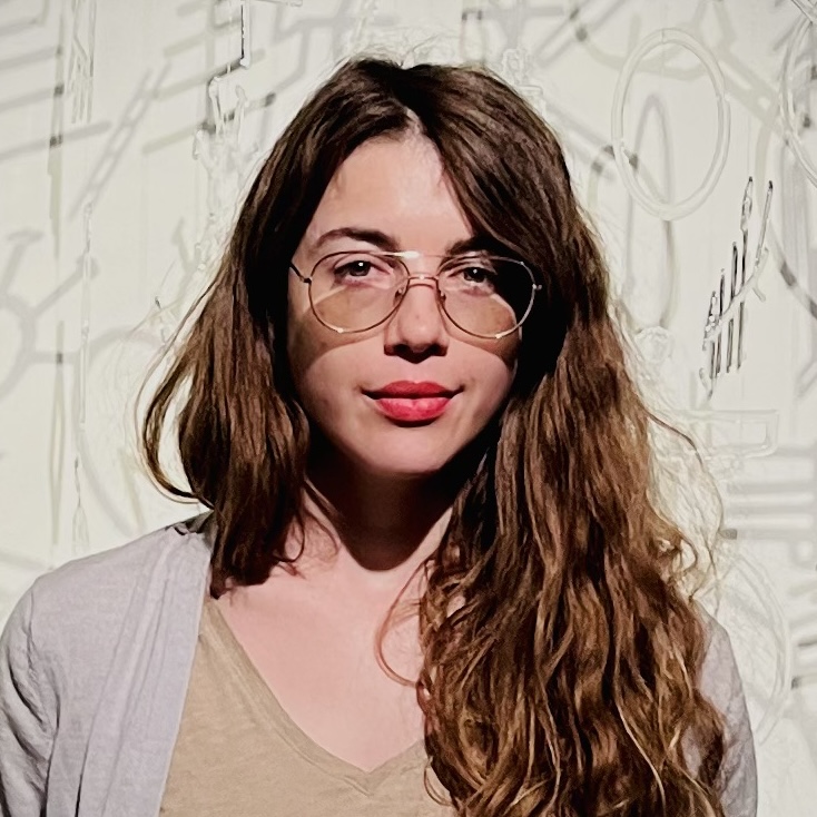 woman staring at camera
