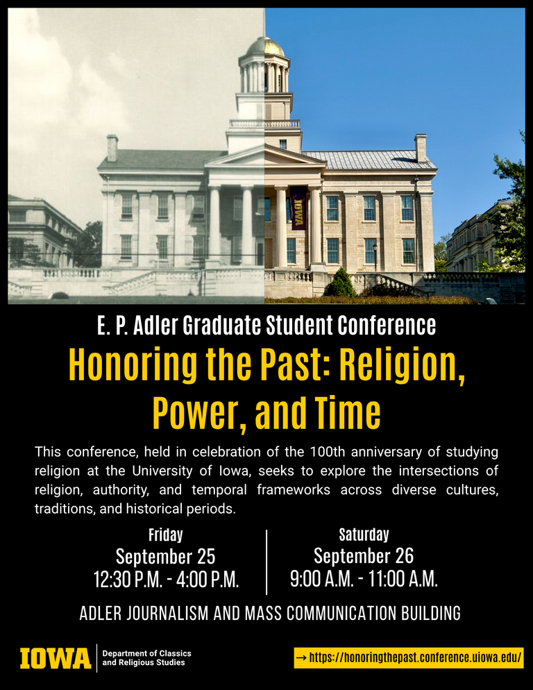 front page of program